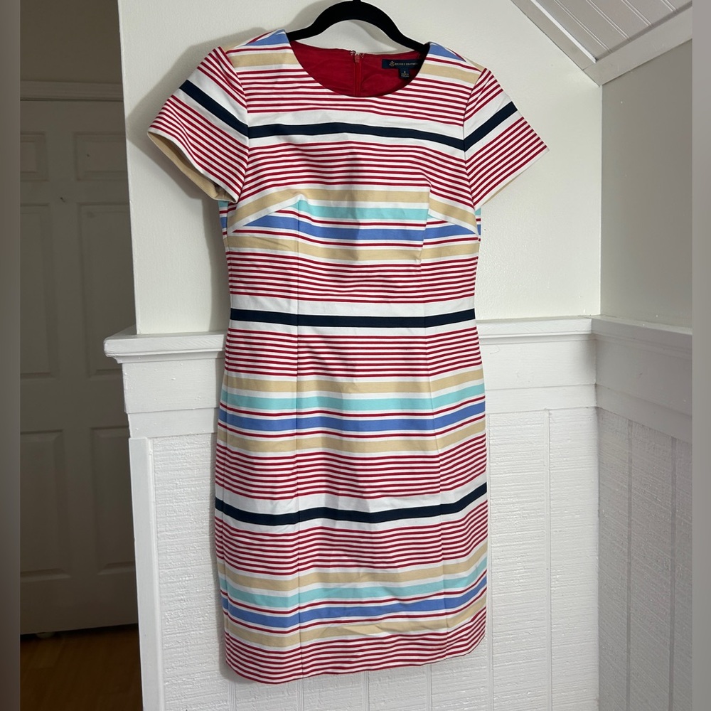 Brooks Brothers NWT Striped Old Money Sheath Dress size 2